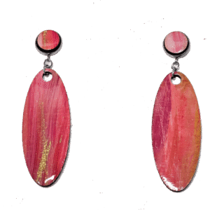stilvoller Ohrschmuck - Orange/Pink/Rosé