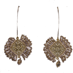 Filigraner Ohrschmuck - Gold/Champagner