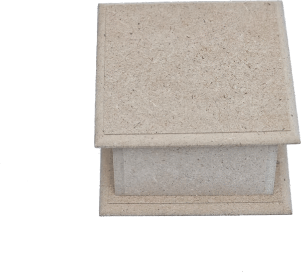 MDF Box - L 12cm / B 12cm / H 7cm