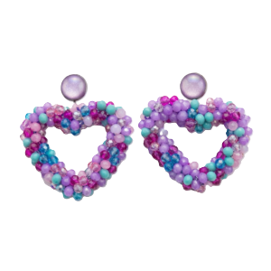 Ohrschmuck in Herzform - Multi/Gold
