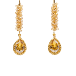 Edler Ohrring - Gold/Champagner
