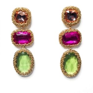 Ohrschmuck - Gold/Pink/Champagner/Grün