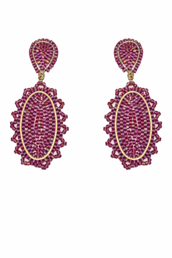 Boho-Chic Ohrring - Beerentöne
