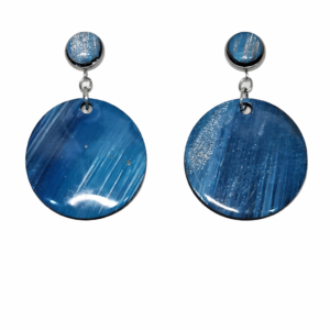 Statement Ohrschmuck - Azur/Silber