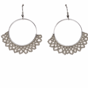 Fächriger Ohrschmuck - Silber