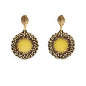 Statement Ohrschmuck "Golden Leaf"