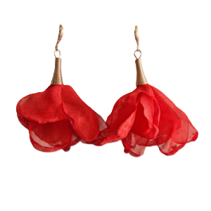 Floraler Statement Ohrschmuck
