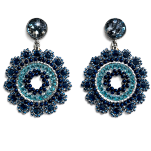Statement Ohrring in aufwändiger Mandala Optik