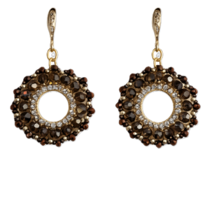 Statement Ohrschmuck in einem wunderschönen Rauchquarz Ton