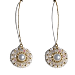 Eleganter Statement Ohrring auf langem Haken