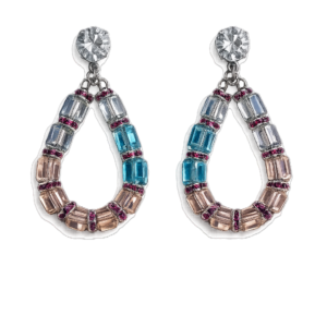 Farbenfrohe Hoops im geometrischen Design