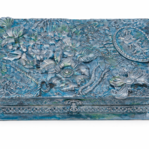 MIXED MEDIA SCHMUCKKÄSTCHEN  “ BLUE BLOSSOM“