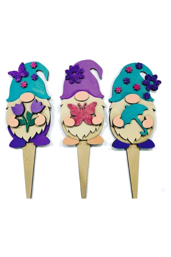 Frühlingswichtel 3er Set Blumenstecker