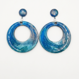 Art Piece " Ocean Swirl" handgearbeitet