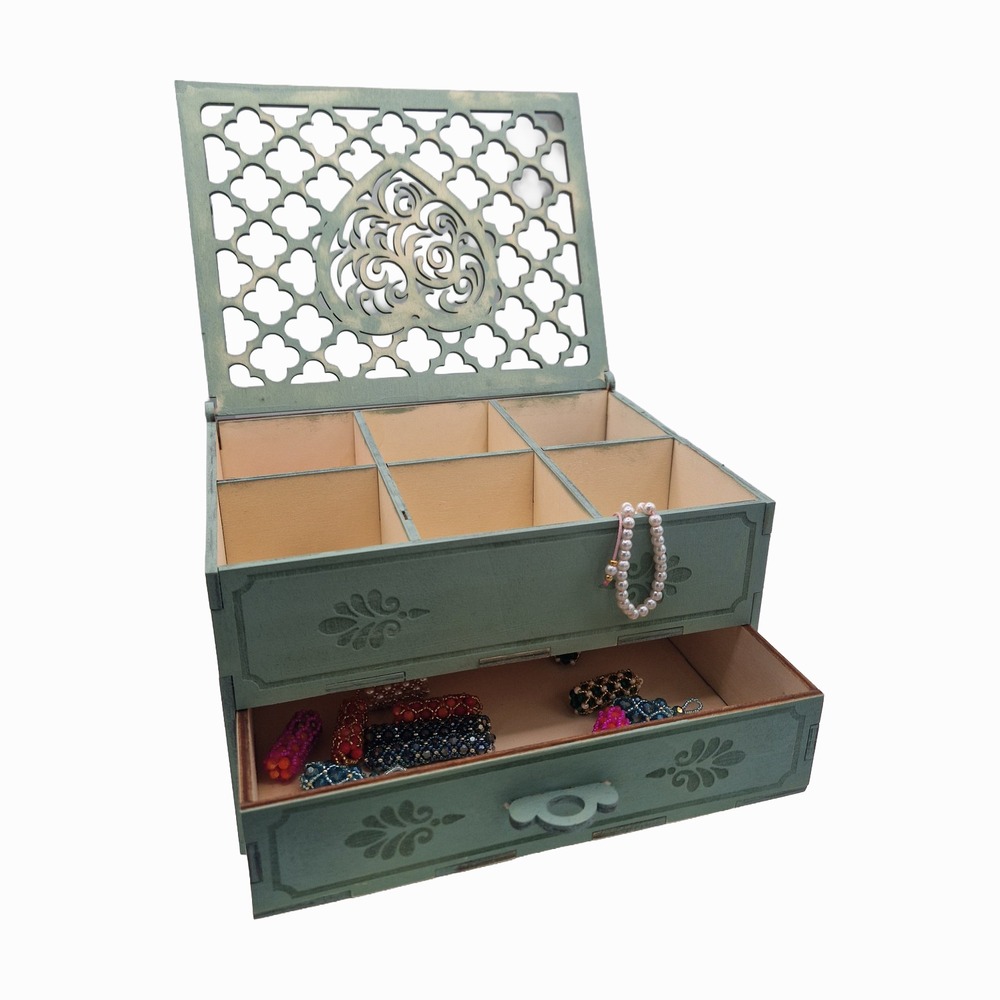 Schmuckschatulle mint mit Schublade