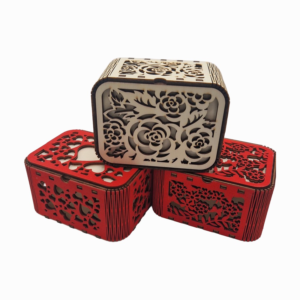 Holzbox rot I LOVE YOU (Ansicht 3)