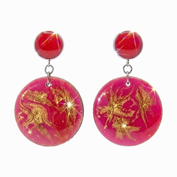 Statement Ohrschmuck Mystic Pink